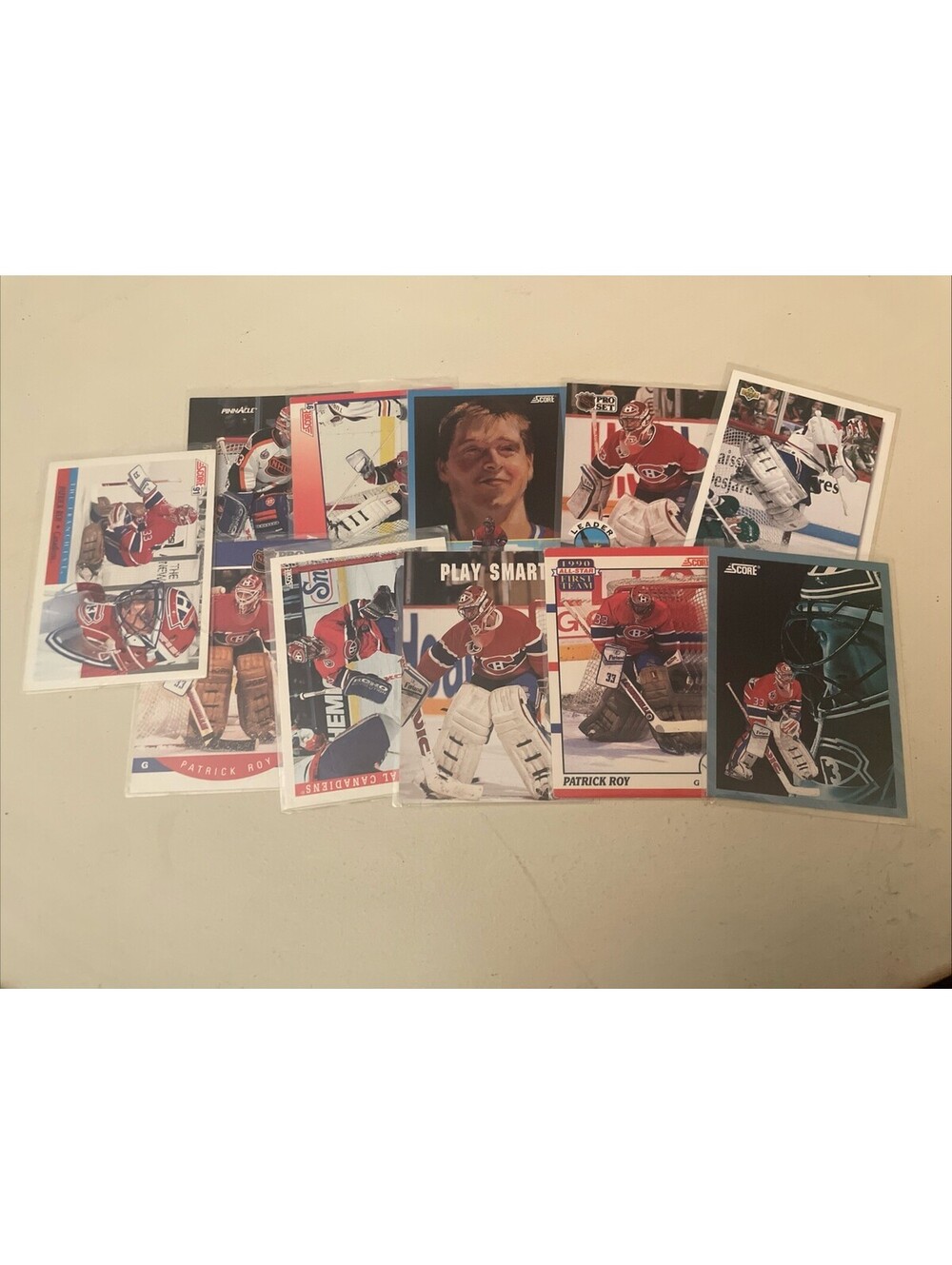 Vintage Patrick Roy Hockey Card Lot Montreal Canadians NHL